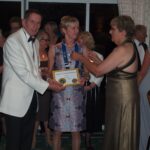 Gill Doble receiving her pin and certificate