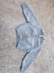 Baby cardigan the Grey Project