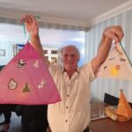 Tony with his and Sandie'ss Lanterns