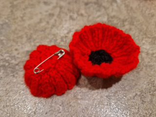 The finished Poppy, front and back