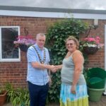 Witham Town Mayor Councillor Jack Bayford with Robyn