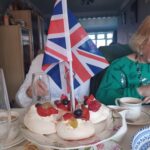 flags in the cakes