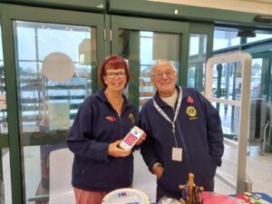 Tony and Sandie at Poppy Appeal stall