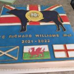 Robyn and Rick made a 24" x 24" cake for for Council Chair Richard Williams
