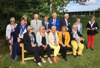 Thiepval Memorial Lions bench placed there by Jean Bowden, John Saynor, Lynne Roberts, Theresa Walker, Alcon Biddulph from Hykeham, and a couple of others