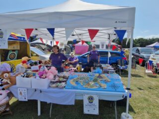 The stall all ready for customers