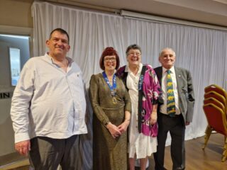 Rick, President Sandie, Robyn and Tony