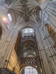 Rick on the partners trip to Canterbury Cathedral