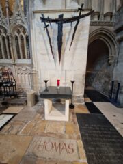 Rick on the partners trip to Canterbury Cathedral