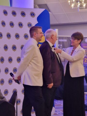 Our good friend Ralph Watson receiving his MJF
