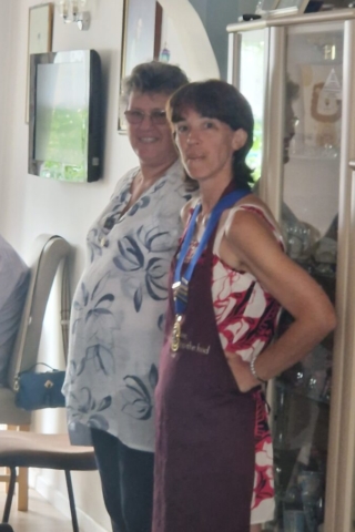 Robyn introducing our new President Louisa