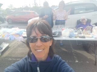 Louisa, Tony, Sandie and Moira at the Boot Fair
