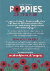 Poppies on the Pier - We need your poppies - flyer back