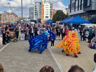 Chinese dancing dragons Chinese dancing dragons