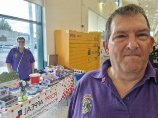 Robyn and Rick at the Poppy Stall at Morrisons, Hadleigh Robyn and Rick at the Poppy Stall at Morrisons, Hadleigh
