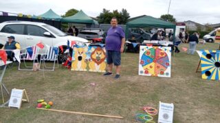 Rick with the carnival games Rick with the carnival games