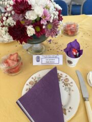 Table set for afternoon tea