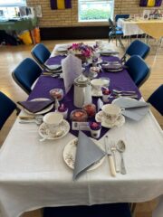 Table set for afternoon tea