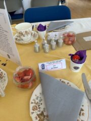 Table set for afternoon tea