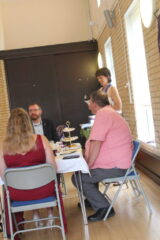 President Louisa speaking, and the top table President Louisa speaking, and the top table