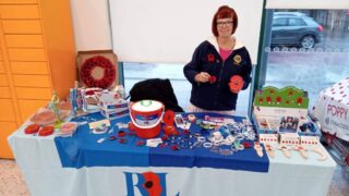 Sandie at the Poppy Stall Sandie at the Poppy Stall