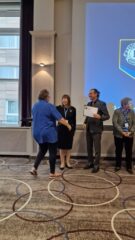 Robyn receiving her ALLI certificate